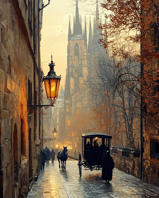 Altstadtromantik- Malen nach Zahlen