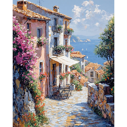 Am Seeufer - Malen nach Zahlen