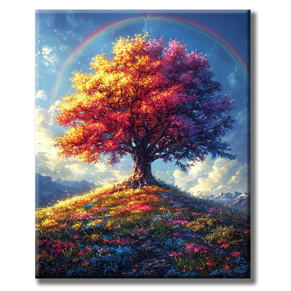 Baum-des - Friedens - Malen nach Zahlen