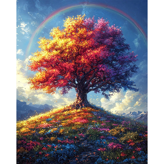 Baum-des - Friedens - Malen nach Zahlen