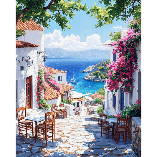 Blühender-Küstenweg - Malen nach Zahlen