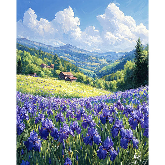 Blumenfeld- Malen nach Zahlen