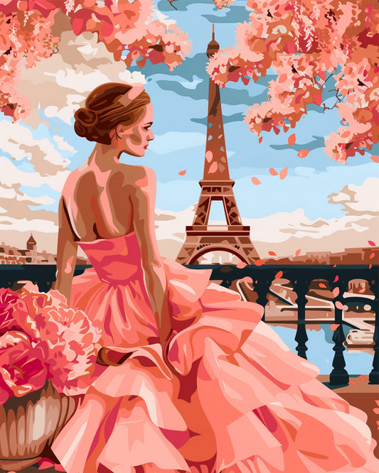 Blütensturm Eleganz - Malen nach Zahlen