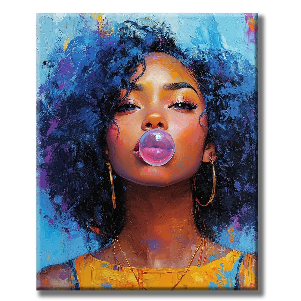 Bubble - Gum Girl- Malen nach Zahlen