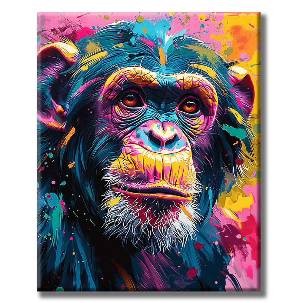 Chromatic Monkey- Painting by Numbers