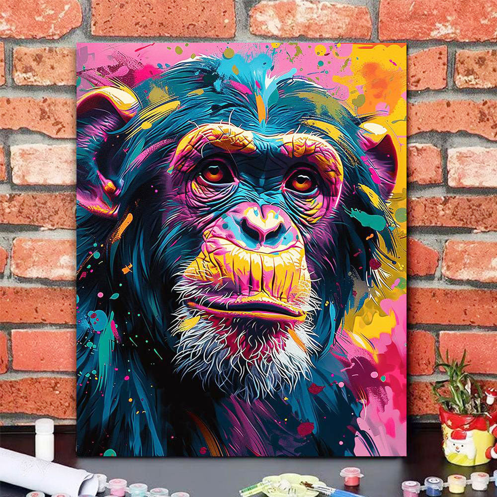 Chromatic Monkey- Painting by Numbers