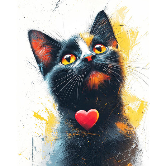 Die-Nachtwächterin- Malen nach Zahlen