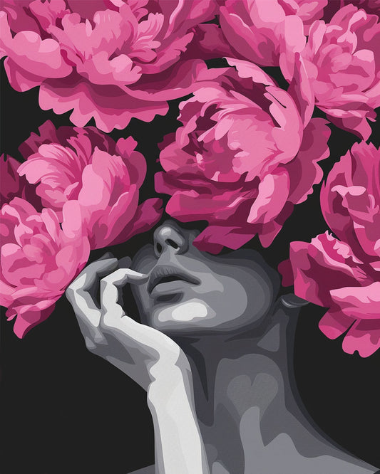 Dunkelheit Blütenlicht - Malen nach Zahlen