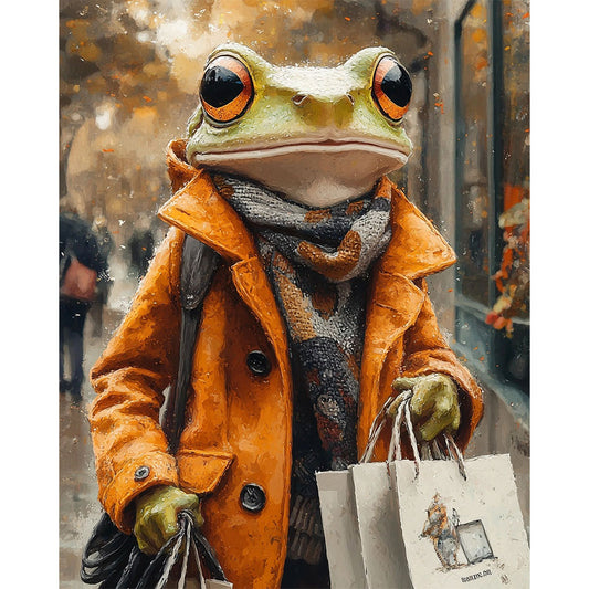 Einkaufsstraßen Magie - Malen nach Zahlen