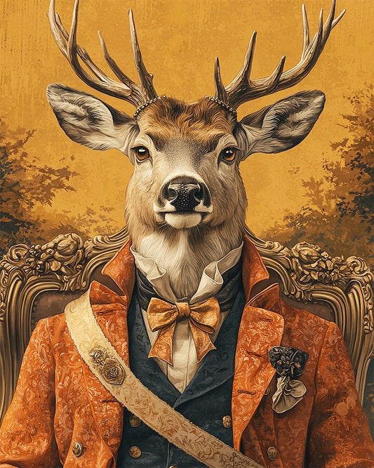 Gentlemanns-Hirsch- Malen nach Zahlen