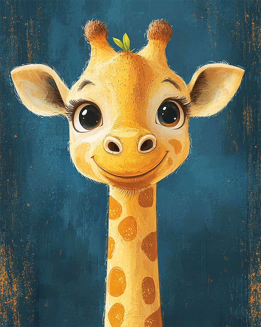 Giraffe Süße- Malen nach Zahlen