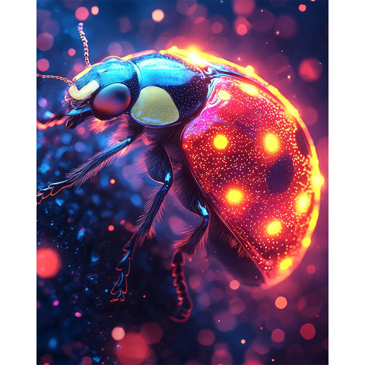 Glühender-Käfer - Malen nach Zahlen