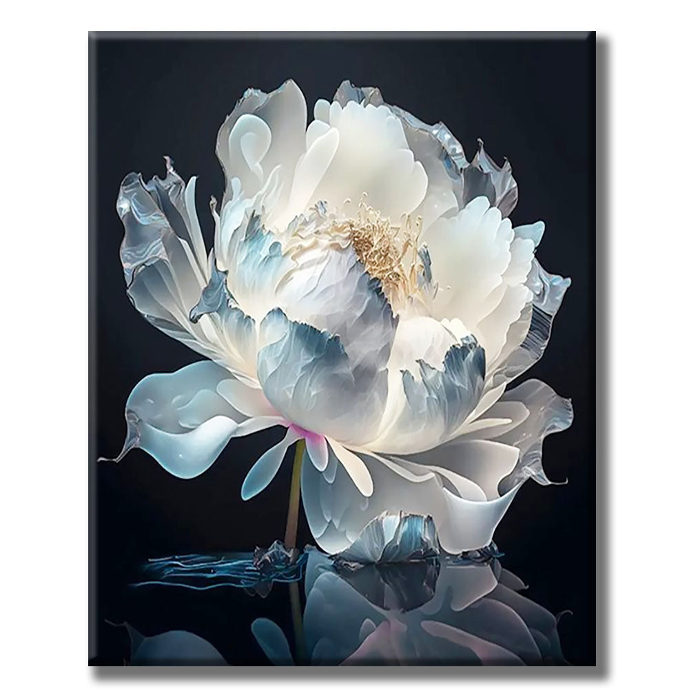 Graceful Peony Flower- Painting by Numbers