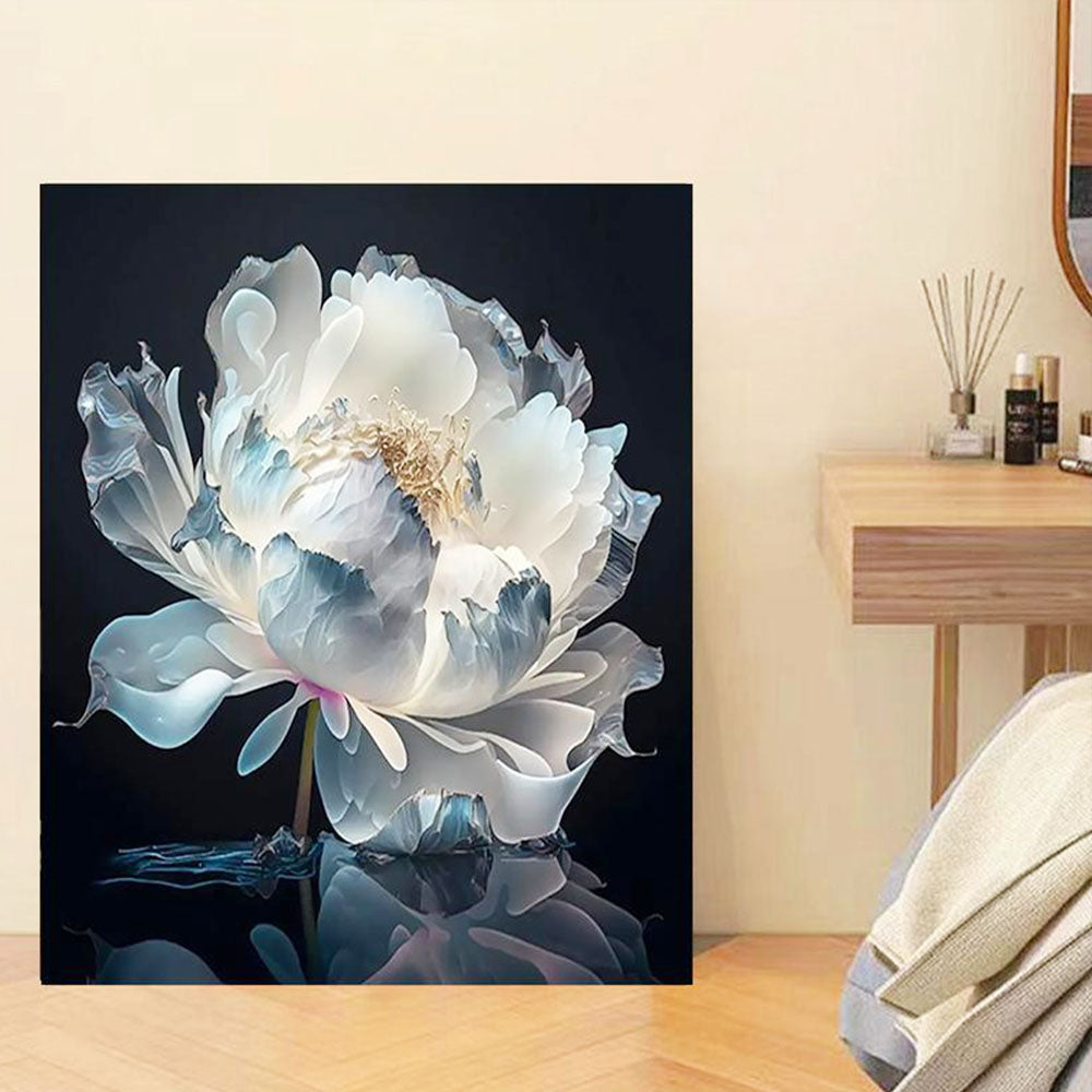 Graceful Peony Flower- Painting by Numbers