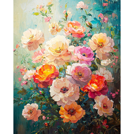 Harmonie der Blumen- Malen nach Zahlen