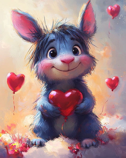 Herzliebchen- Malen nach Zahlen