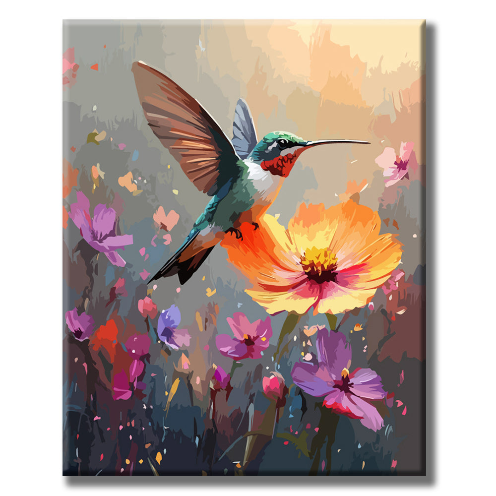 Kolibri-Farbenspiel - Malen nach Zahlen