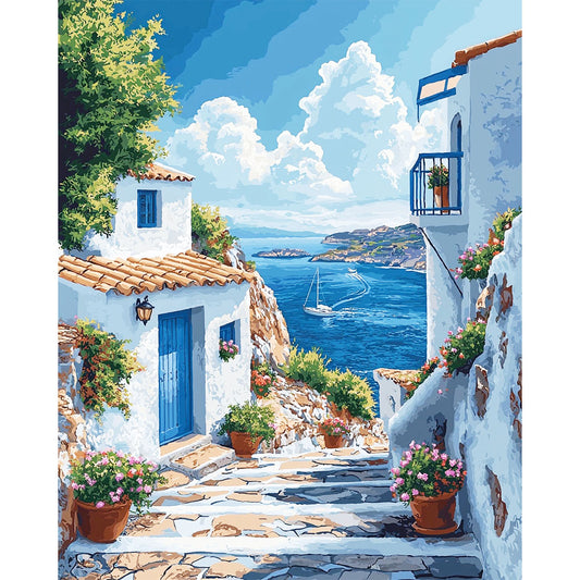 Küste-der-Träume- Malen nach Zahlen