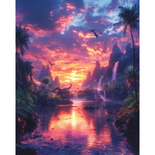 Leuchtendes-Tal - Malen nach Zahlen