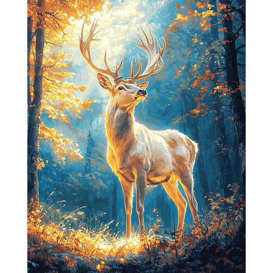 Licht-im-Dämmerwald- Malen nach Zahlen