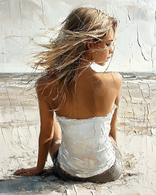 Meeresfee- Malen nach Zahlen