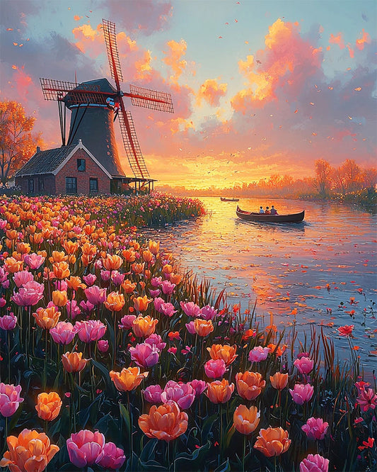 Mühlenblumenmeer- Malen nach Zahlen