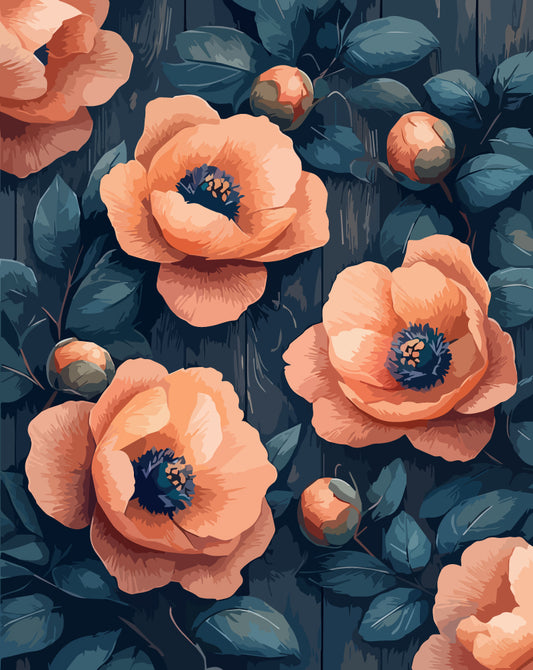 Naturmelodie-Erblühen - Malen nach Zahlen