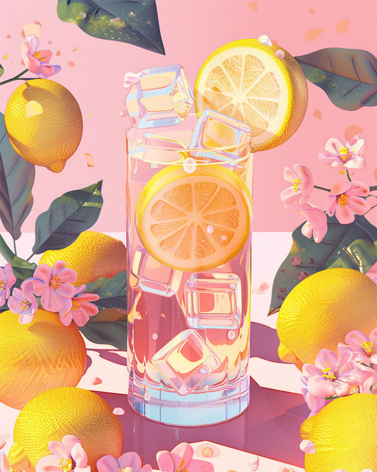 Romantik-Zitrone-Blüte - Malen nach Zahlen