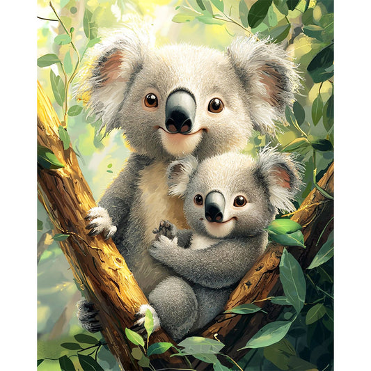 Sanftes-Lächeln- Malen nach Zahlen