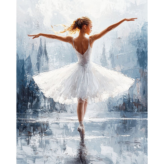 Schneegeborene-Anmut - Malen nach Zahlen