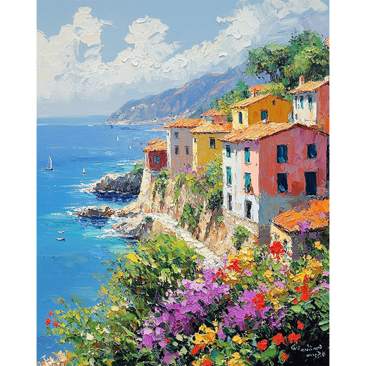 Sommerlicher Küstenzauber- Malen nach Zahlen