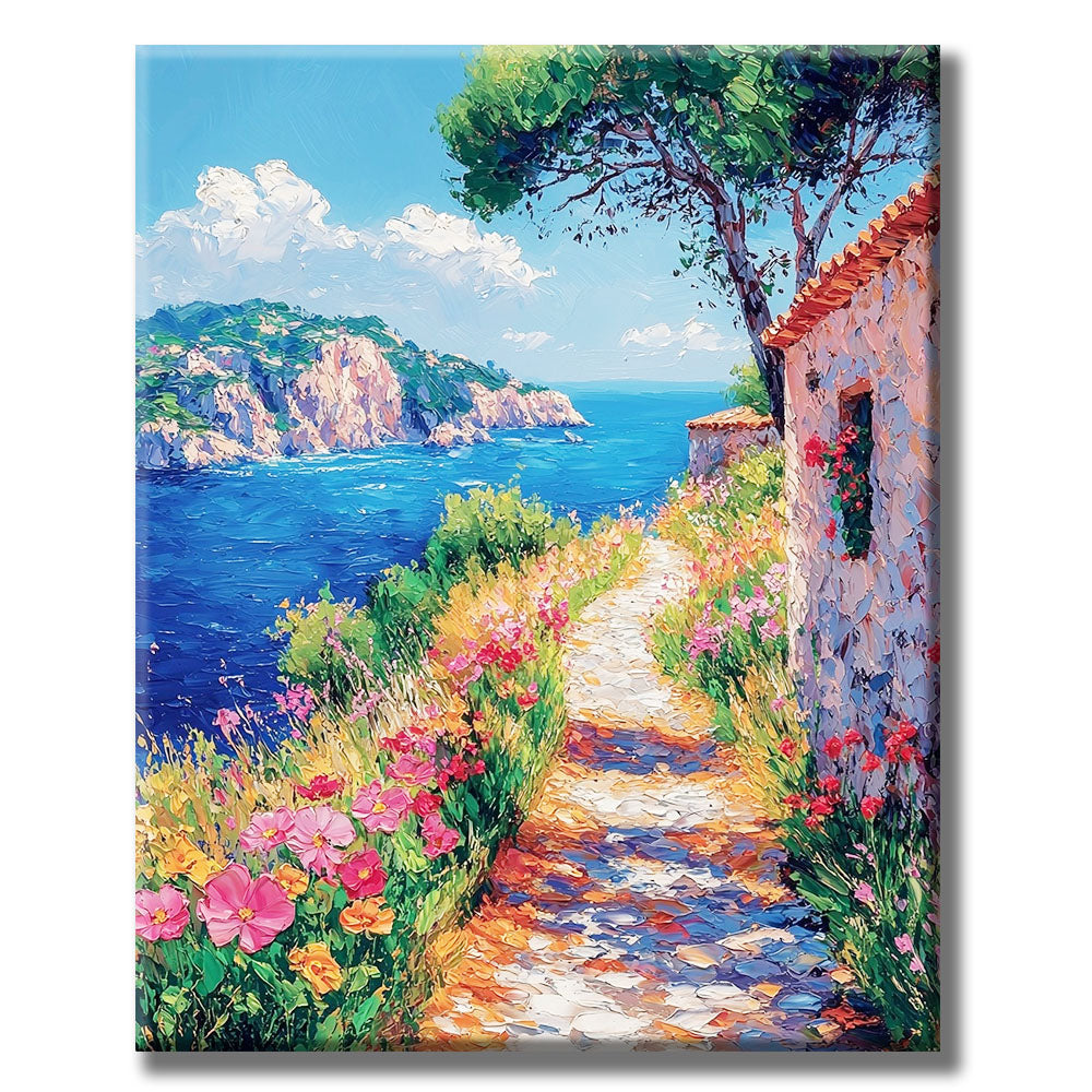 Sommerpfad zum Meer- Malen nach Zahlen