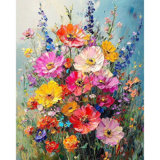 Sommerwiese der Farbenfreude- Malen nach Zahlen