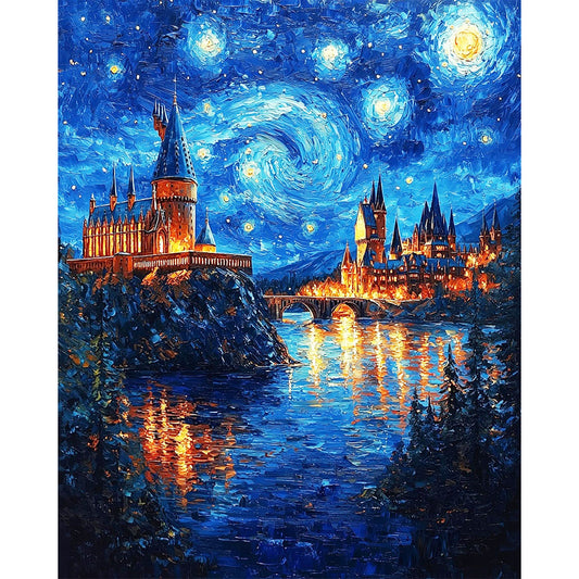 Sternenschloss- Malen nach Zahlen