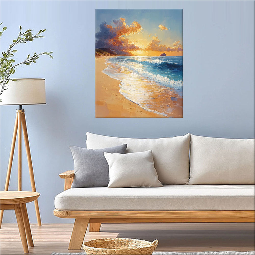 Strandlandschaft- Malen nach Zahlen