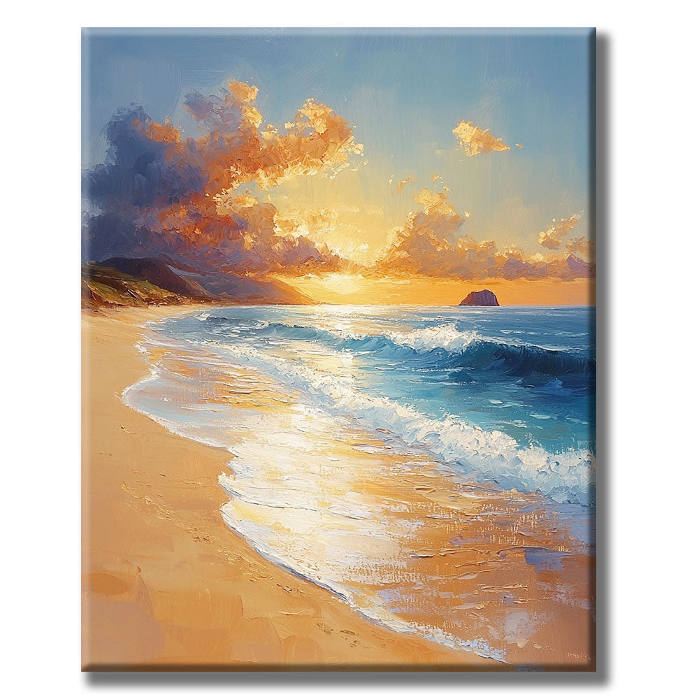 Strandlandschaft- Malen nach Zahlen