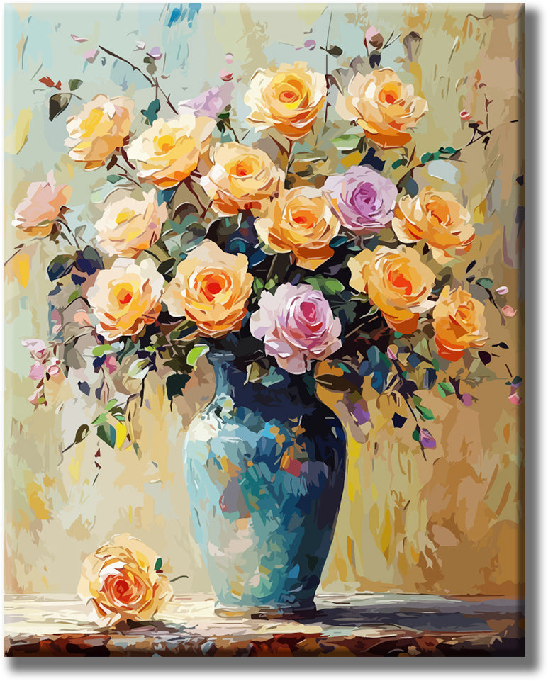 Vase-des-Frühlings - Malen nach Zahlen
