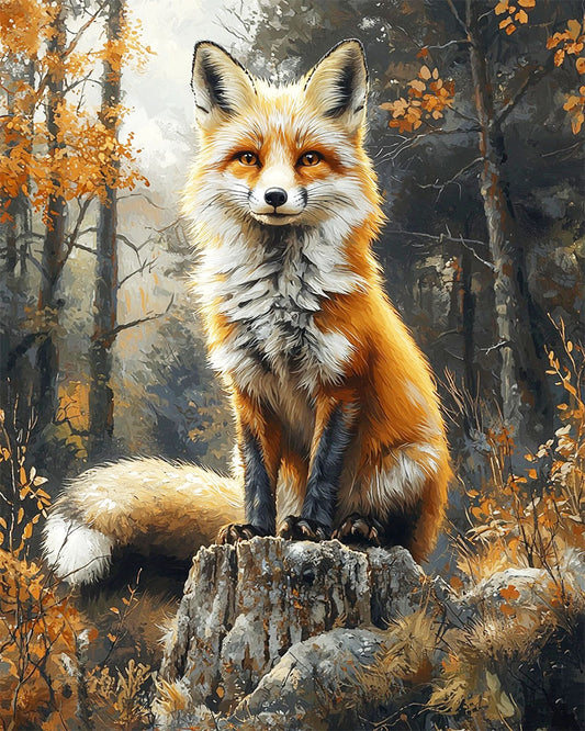 Waldfuchs- Malen nach Zahlen