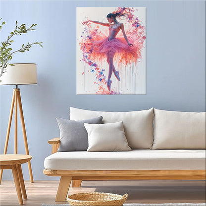 Ballerina-in-Blüten - Malen nach Zahlen