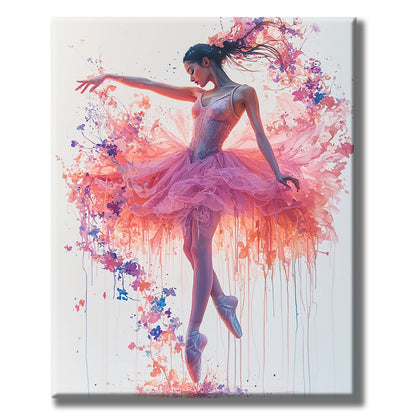 Ballerina-in-Blüten - Malen nach Zahlen