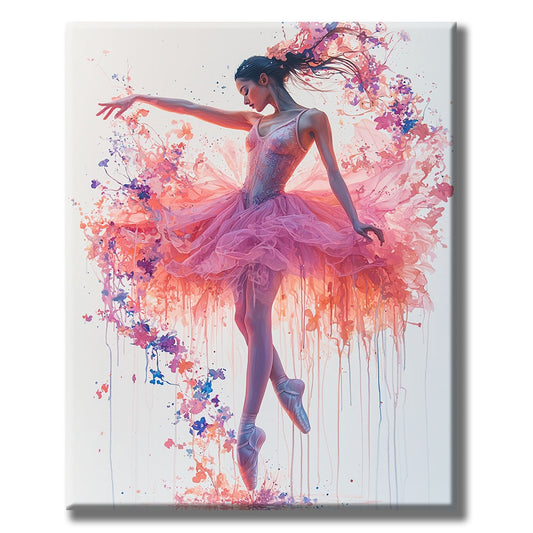 Ballerina-in-Blüten - Malen nach Zahlen