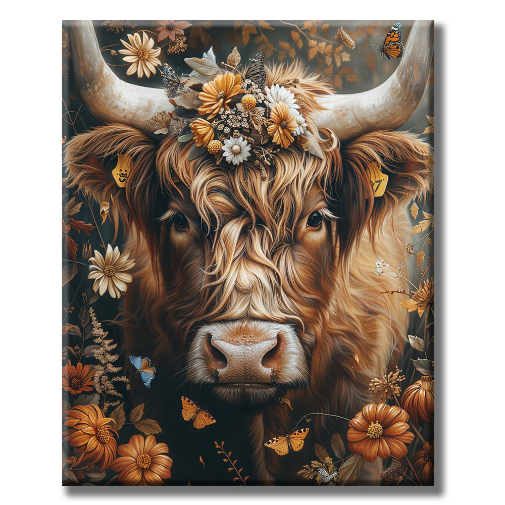 Butterfly - Danced Amongst the Blooms- Painting by Numbers