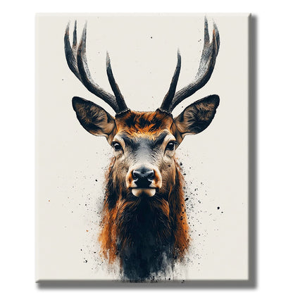 Der majestätische Hirsch- Malen nach Zahlen