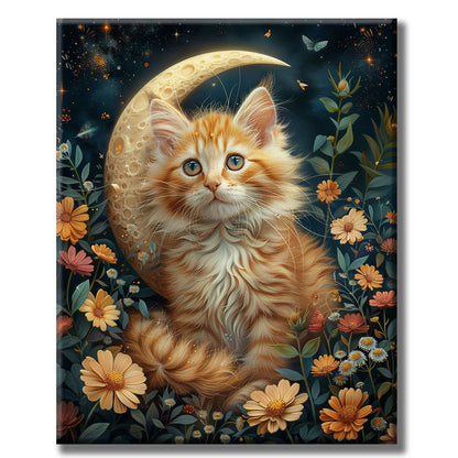 Floral Feline - Painting by Numbers