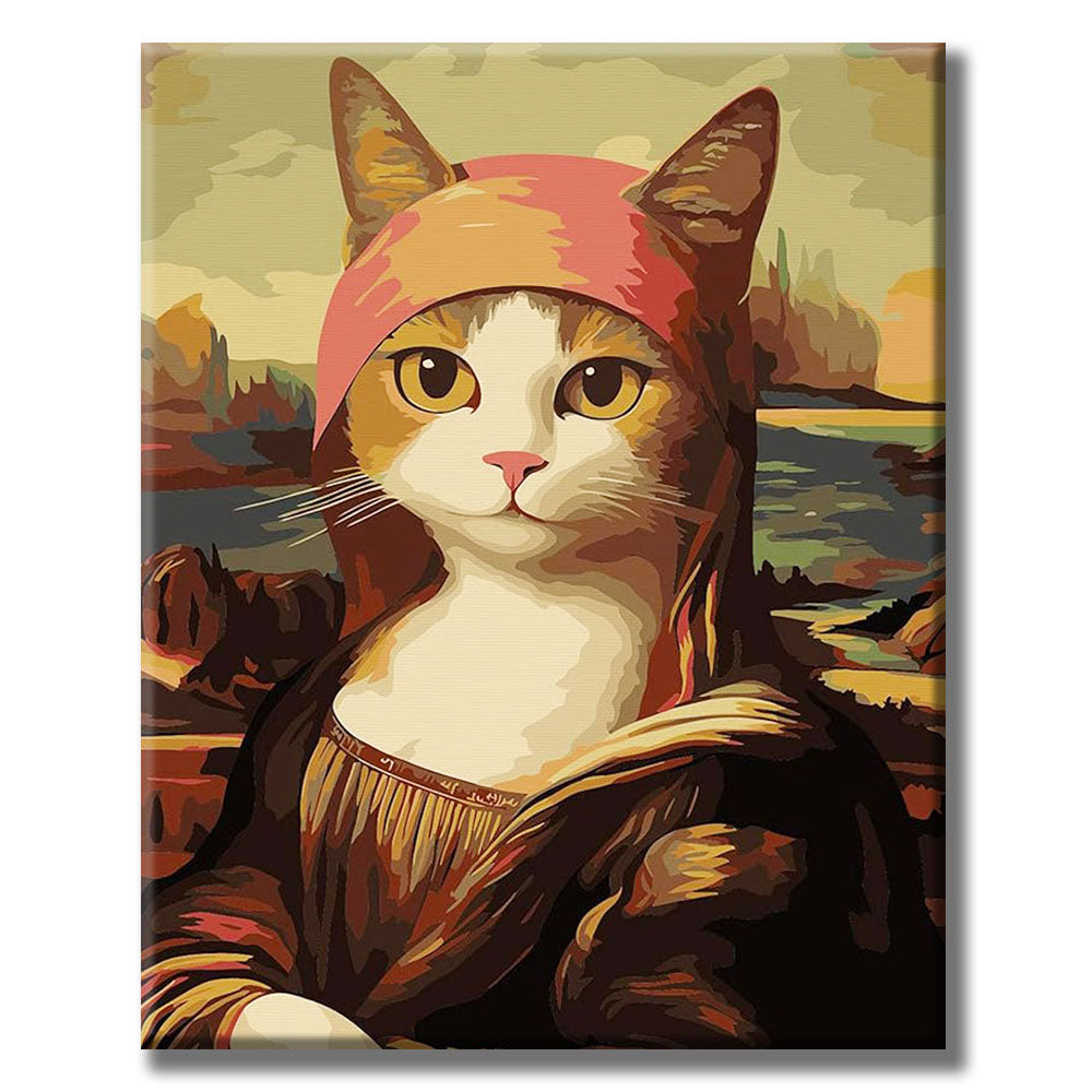 Mona Lisa - The Cat- Painting by Numbers