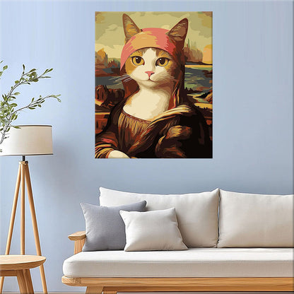 Mona Lisa - The Cat- Painting by Numbers