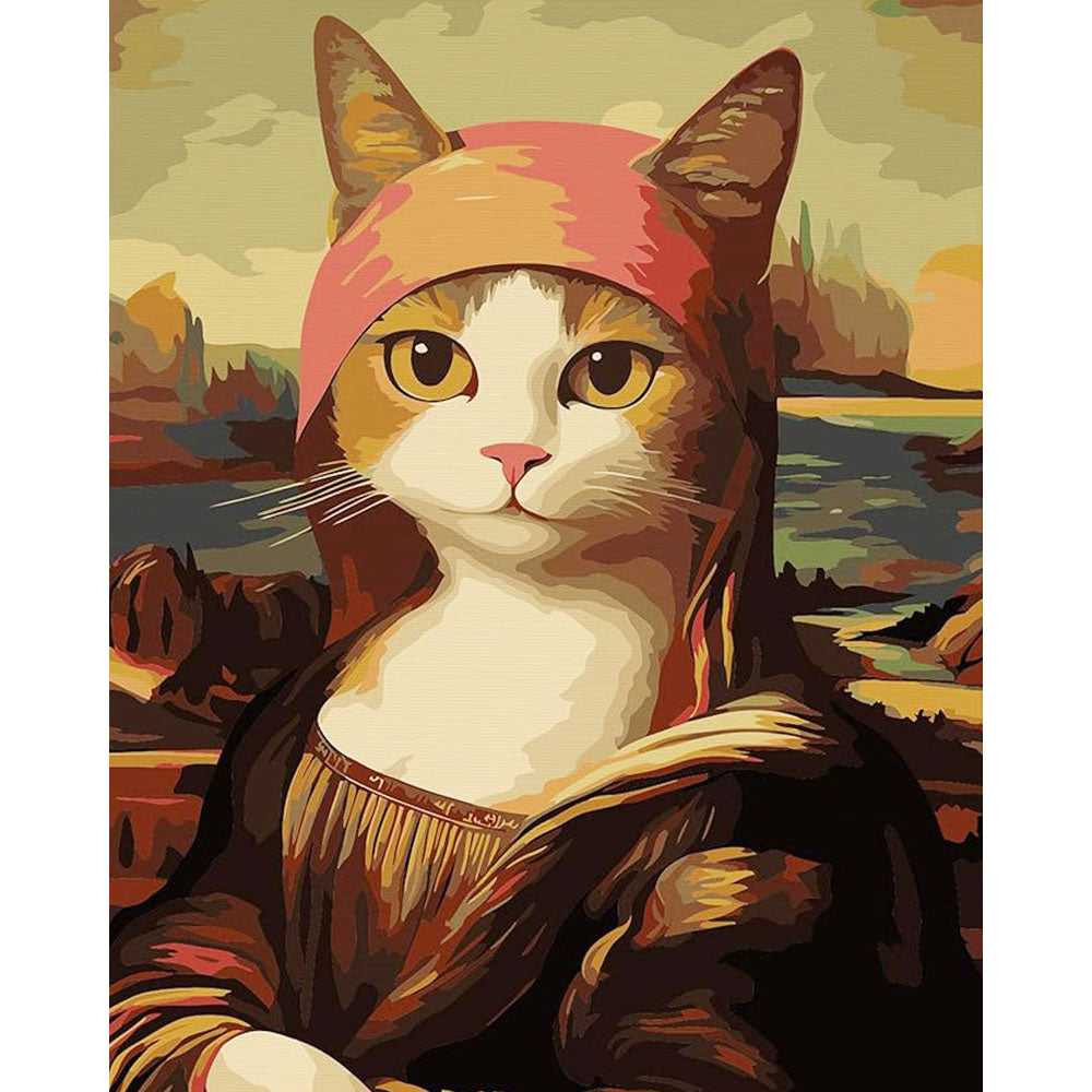 Mona Lisa - The Cat- Painting by Numbers