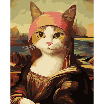 Mona Lisa - The Cat- Painting by Numbers