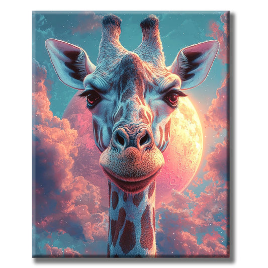 Mondgiraffe- Malen nach Zahlen