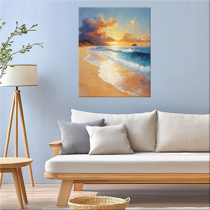 Strandlandschaft- Malen nach Zahlen